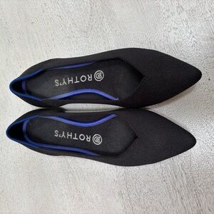 Rothy's Black Flats Sleek Minimalist Design